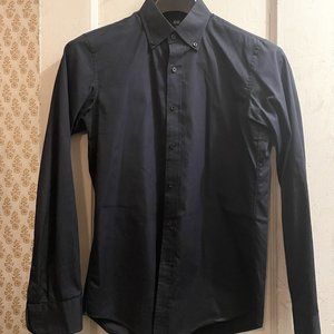 Dark Navy Uniqlo Slim Fit Dress Shirt